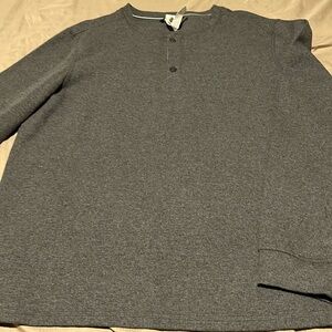 Members Grey Thermal with buttons XXL